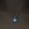 Ожерелье из бисера, светящиеся светящиеся в темной луне лотос цветочнико