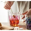 Weingläser Fantasie Farbe Glas Haushalt Wasser Tasse Schöne weibliche Schönheit kreativer modischer Kaffee