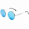 Zonnebrillen ronde gepolariseerd voor mannen vrouwen UV Bescherming Steampunk Style Sun Glasses vakantie Strand Sunshade