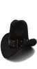 Men Men Black Wool Chapeu Western Cowboy Hat Gentleman Jazz Sombrero Hombre Cap Dad Cowgirl Hats 5658cm 2203025717548