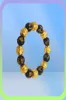 01 Natuursteen Zwart Obsidiaan Bixie Armband Met Tijgeroog En Dubbele Bixie Lucky Brave Troops Bedels Sieraden voor Vrouwen Heren2203556