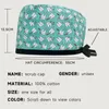 Baskar Cotton Cartoon Print Flower Nursing Cap Ladies Dentist Pet Clinic Laboratory Scrub Caps Beautician Accessories