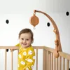 Facciamo il bambino imitazione letto in legno staffa campana mobile appeso sonagli giocattolo gancio culla per bambini letto mobile campana giocattolo staffa in plastica 231225