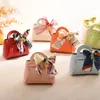 10 20 30PCS Leather Gift Candy Bags for Wedding Guest Mini Packaging Handbag with Ribbon Party Supplies Kawaii 231225