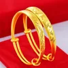 Китайский стиль Ladies Vintage Exquisite Pattern Fashion Fashion Goldabled Braswlet Braclet Brangle266f