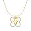 Colliers pendants Catuni Fairy Winx dans le collier de flore de club de luxe Butfly Flower Crystal Zircon Chic bijoux pour femmes filles