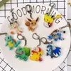 Keychains 28pcs/Los Acrylschlüsselketten japanischer Anime-Schlüsselreiter doppelseitiger UV-gedruckter Anhänger DIY Accessoire Bag Student Gift