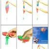 Accessori per aquiloni 6 Colori Fidget Toys Hand Accessori per kite che lanciano paracadute per bambini divertenti giochi giocattoli per paracadute per bambini in volo dhukq