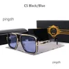 2024 Männer Vintage Pilot Sonnenbrille quadratische Damen Sonnenbrille Modedesigner Shades Luxus Goldener Rahmen Rahmen Lovis Sonnenbrille UV400 Farbverlauf LXN Sonnenbrille Männer