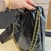 Spiegelqualitäts-Einkaufstasche für Damen, kleine Einkaufstasche, echtes Leder, Eimertaschen, neue Geldbörse, Luxus-Handtaschen, Designer-Kettenhandtasche, Kalbsleder, Unterarm-Splitter-Kettentasche