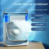 Humidificateurs Humidificateur portable ventilateur climatiseur ménage petit refroidisseur d'air refroidi à l'eau bureau portable ventilateur réglable à 3 vitesses