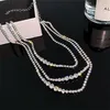 Colliers pendants Collier à la mode couleurs argentés Crystal Chokers Zirconia Wedding For Women Drop Jewelry Wholesale Gift