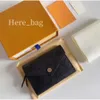 Bolsas de lujo Bolsa de diseñador monedero Mujeres Mujeres de billetera corta Mujer bolso Original Box Card Bold Flor