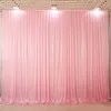 Tenda per fondale fotografico di matrimonio con decorazione plissettata bianca, 4 x 6 m, per decorazioni per feste in scena