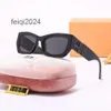 Designer-Sonnenbrille 2024 Neu SMU09WS Spiegelbein Miu Buchstabe MiU11WS verzierte Gesichtsform