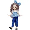 Süße 12 Zoll 30 cm BJD Puppe 23 Mobile Anschluss süße große Augen weiche Haare Prinzessin Model Girl Geschenk Spielzeug 231225