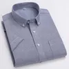 Koszule sukien męskich przylot Spring Pure Cotton Oxford Spinning Długie krótkie rękawowe środkowe młodzież swobodny rozmiar dużych koszuli S M L XL2XL3XL 4xl