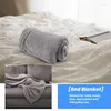 Blankets Solid Soft Living Room Bedroom Air-Conditioning Bed Blanket Sofa Baby Color Warm Protection Knee