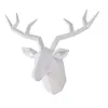 Criativo Elk Art Antlers Estátua Adequado para Decoração de Escritório Parede Pendurado Cabeça de Cervo Escultura Animal 231225