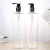 3pcs 500ml Pressione garrafas de bomba transparente Garrafa de gel redondável Soastizador reutilizável Sanitizador de mão 231222