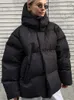 Dames Donsparka's Mode Dikker Katoenen Jas Met Capuchon Voor Dames 2023 Winter Chic Jas Met Lange Mouwen Vrouwelijke Warme High Street Losse Parka Bovenkleding J231225