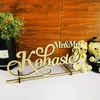 Party Supplies Custom Wedding Table Sign Personalized Rustic Wood With Last Name Decor Mr And Mrs