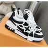 TOP Designer Skate Sneakers Donna Uomo Mesh Abloh Sneaker Platform Virgil Maxi Scarpe casual Stringate Runner Trainer Scarpa da pane Tutto nero Taglia 35 ~ 44