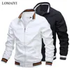 Jackets Men's Autumn Jacket Men Spring Striped Coat Over Size Male Windbreaker White Casual Coats Man Bomber Jackets Summer. Bm335