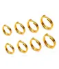 100PCSlot New Fashion 3 4 5mm Stainless Steel key chains Open Jump Rings Double Loops Gold Color Split Rings Connectors For Jewel5338123