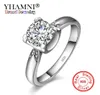 YHAMNI nouvelle mode classique solide 925 bague de mariage en argent Sterling CZ Zircon bijoux bagues de fiançailles de marque pour les femmes cadeau YJZ3618678316