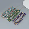 Choker 2024 Fashion Luxury Multicolour Verre Crystals Collier pour femmes Bijoux de fête vintage Collier Collier Cadeaux esthétiques