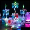 Ice Buckets and Coolers Coolers Bar Accessories Boat Shaped LED Cocktail Cup Holder Stand VIP Service 24 Cups S Glass Display Wine RAC DHFCG