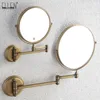 Accessori per il bagno Specchio per il trucco Specchio da bagno Bronzo antico Specchi con lente d'ingrandimento fissati al muro Hardware 80290 231225