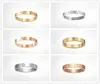 Love Screw Band Rings Classic Luxury Designer Titanium Steel Jewelry Men and Women Couples Wedding Rings Holiday Gift2704350