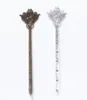 10pcs 13536MM Antique silver color hairpin bronze Flower hair stick ancient hairstick metal diy hairwear hair jewelry bookmark5001666