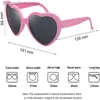 Lunettes de soleil Femmes Fashion Heart en forme d'effets Lunets Regardez les lumières changer en forme de cœur à la nuit Lunettes de diffraction féminine Sunglassesl231225