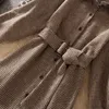 Frauenblusen Tweed Plaid Langarmed Revers Shirt Jacke weiblich 2023 Frühling und Herbst Koreanisch Retro Temperament Loose Casual Bluse