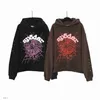 Spider Mens Mulheres Hoodie Sp5der Hoodies Designer Moletons Qualidade Suéter Casal Suéter Roupas Moda Treino Preto Branco Rosa Web Graphi 6ZDF