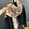 Designer Scarf 2024 New Style Shawls With Letters Korean Size 65*185cm Thickened Faux Cashmere Plaid Scarves Wrap Warm For Winter Summer Air-Conditioned Room Scarf