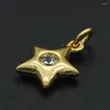 Charms 13x9 mm 316 Cz cyrkon DIY Jewelry Star Charm Wiselant Hurtowa biżuteria