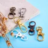 Bracelet 100pcs Platinum Bronze Swivel Lobster Clasp Clip Hook Keychain Split Key Ring for Diy Keychains Making Jewelry Finding 30.5x11mm