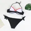 Tragen Sie heiße Badebekleidung Micro Bikinis Patchwork Push Up zweiteilig Badeanzug Biquinis Feminino Kleidung Fashion Bikini Bikini