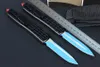 High Quality High End M7692 Auto Tactical Knife D2 Titanium Coating Blade CNC 6061-T6 Handle EDC Pocket Gift Knives With Nylon Bag