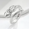 Cluster Rings 2024 Dragon Ring High-End Fashion Open pekfinger utsökta 925 Sterling Silver Jewelry Year Present For Women Kofsac