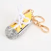 Designer Mini Canvas Diamant Sneaker Schlüsselanhänger Herren Damen Kinder Schlüsselanhänger Geschenk Schuh Schlüsselanhänger Clutch Kette Basketballschuh Schlüsselanhänger