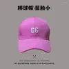 Ball Caps Logo C Baseball voor vrouwelijke mannen Letter Borduurwerk Katoen Snapback Hat Unisex Sun Bonnet Casquette Ademende vaste kleur