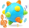 Småbarn Baby Music Shake Dancing Ball Toy Move and Crawl Ball Toys For Kids Bouncing Sensory Learning Ball Toys for Children 231225