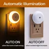 Luce notturna a LED da 1 confezione, luce notturna a induzione con controllo della luce plug-in, non illuminata durante il giorno e illuminata di notte, luce calda da 0,5 W e luce bianca, per camere da letto, sale studio.