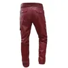 Pantalon masculin couleur sport sport lacet up décontracté de la jambe large exercice pantalon de survêtement sportif