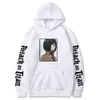 Anime Aanval op Titan Print Hoodie Oversized heren/vrouwen Haruku Streetweart Sweatshirt Cosplay Hip Hop Losse Casual trui